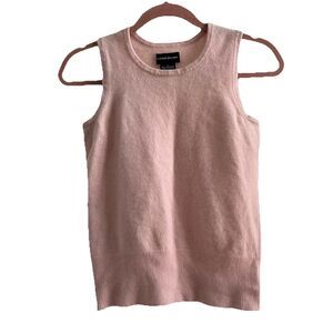 Sutton Studio Cashmere Vest Pink Size Small Neutral Quiet Luxury